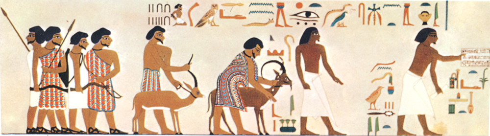 Paintings from the tomb of Knumhotep