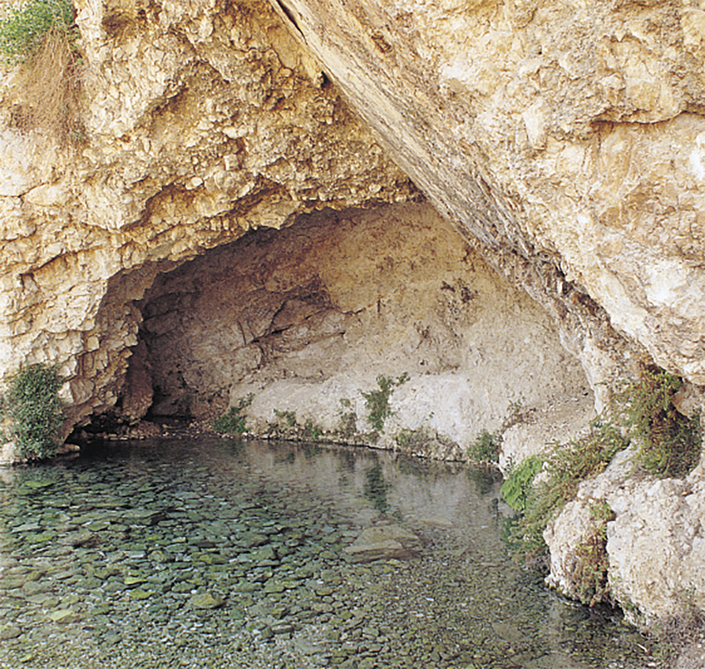 Spring of Harod at Ainharod at the foot of the Gilboa Mountain Range