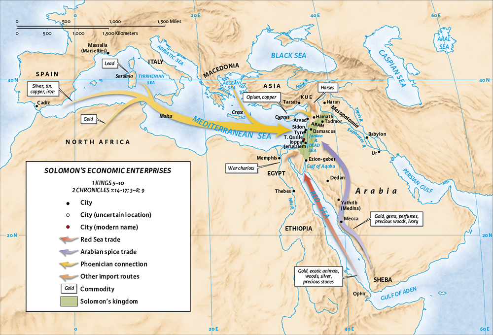 Map of Solomon’s Economic Enterprises