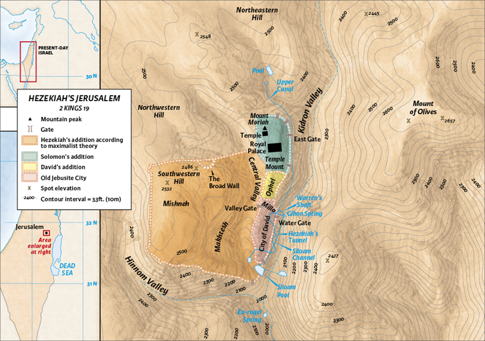 Map of Hezekiah’s Jerusalem