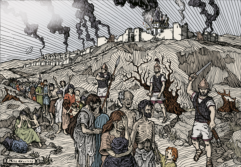 Artist illustration of Babylonian Invasion