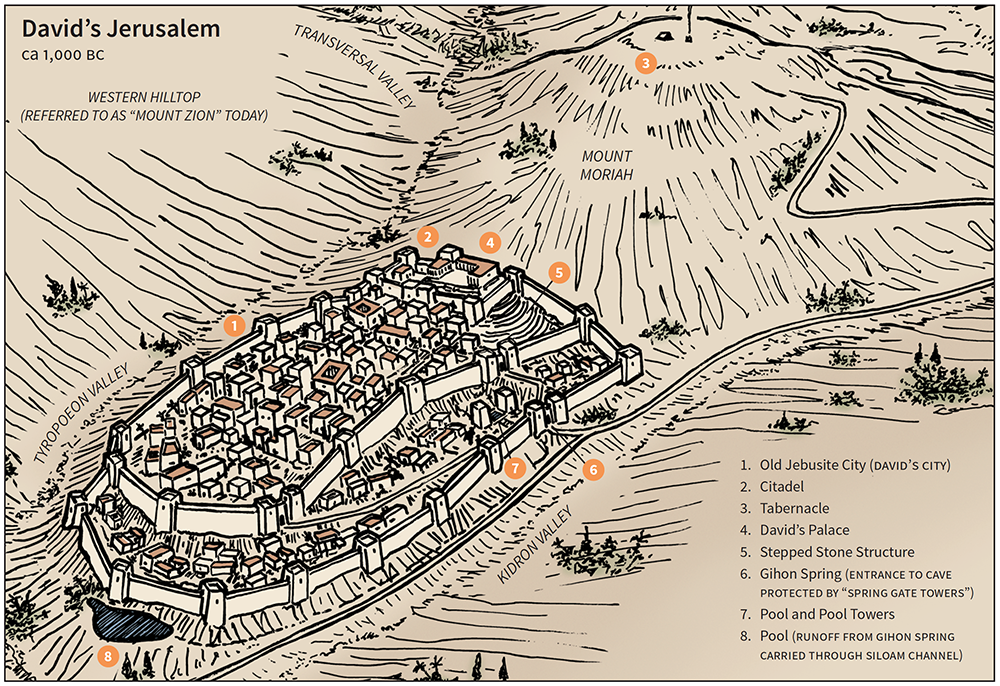 Map of David’s Jerusalem
