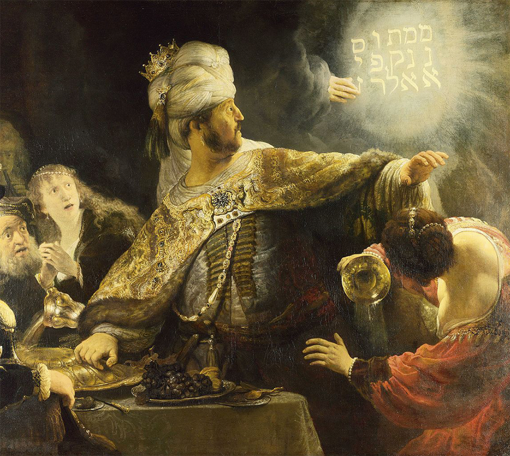 Belshazzar’s Feast by Rembrandt (1606-1669)