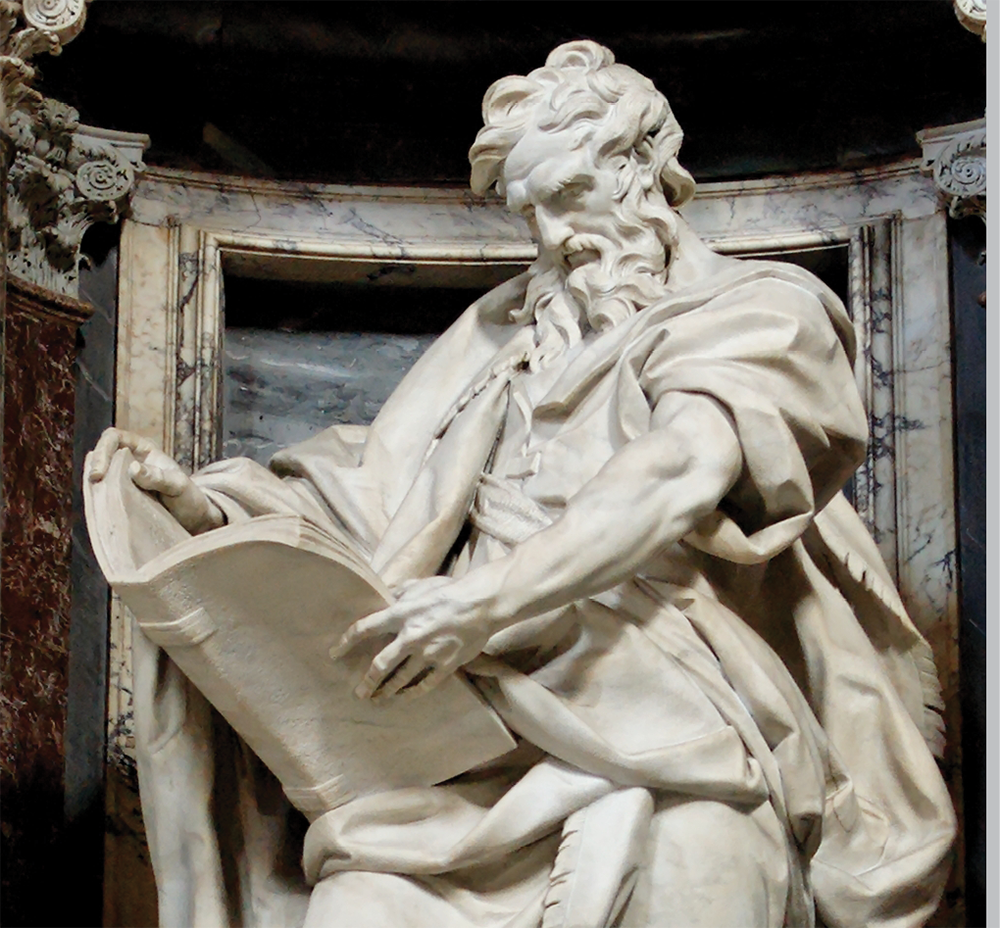 Saint Matthew by Camillo Rusconi (1658-1728) at Arch Basilica, St. John Lateran, Rome