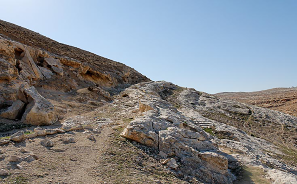 The old Roman road from Jerusalem to Jericho