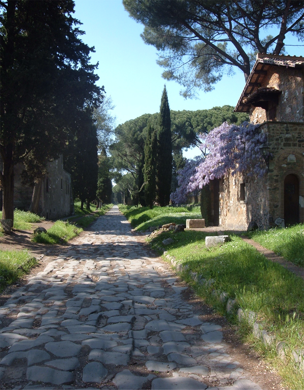 The Appian Way, the queen of Roman roads, dated to the fifth century BC