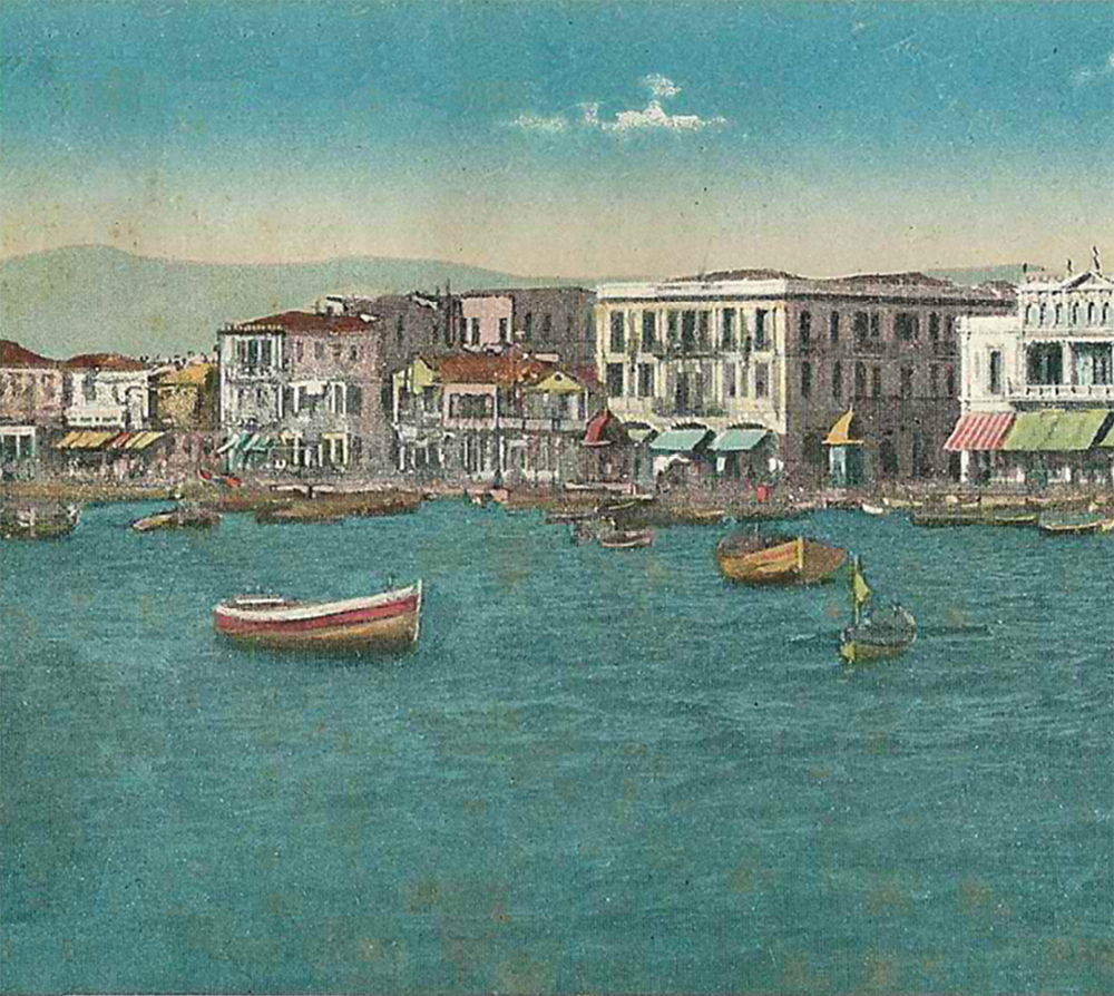 View of the harbor at Thessalonica, probably before the fire of 1917
