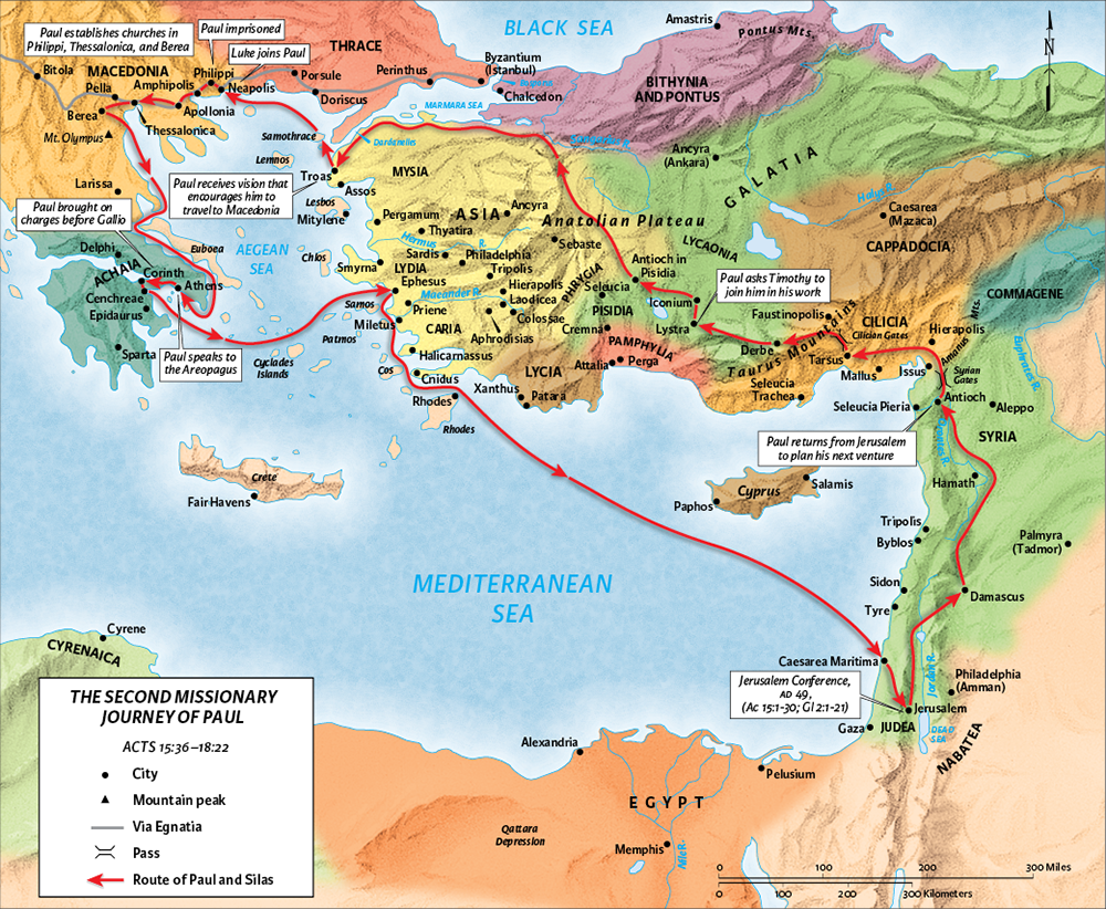 The Second Missionary Journey of Paul