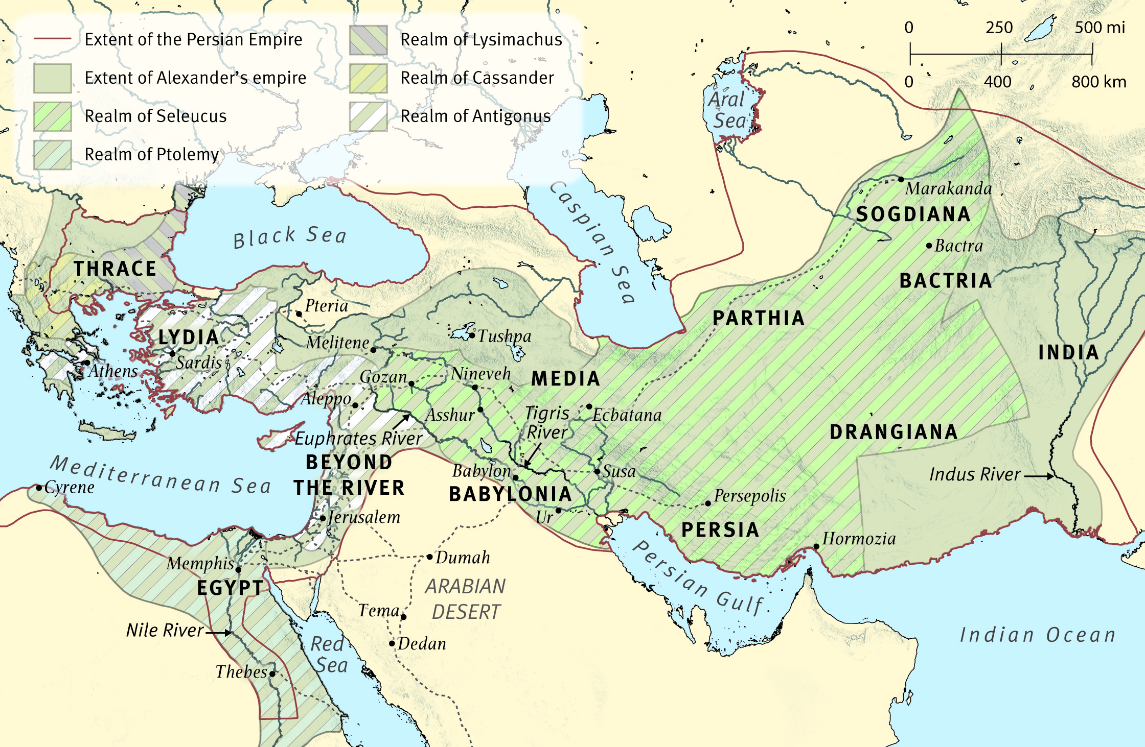 Map 8: The Persian and Greek Empires