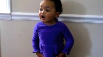 Adorable Baby Sings Amazing Grace  