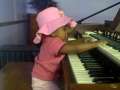 Baby Sydnei  play a Hammond B3 