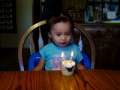 Turning 2, Blowing out my candles 