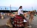 Beth Riding Camel In Israel 