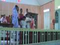 Blind children giving program in a Methodist Church 