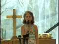 Carly singing "Because of Jesus"