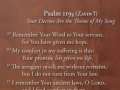 Psalm 119g - Zayin - Your Decrees Are The Theme Of My Song 