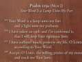 Psalm 119n - Nun - Your Word Is A Lamp Unto My Feet 