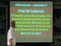Pray For Laborers Command 21 Part 1 