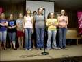 Youth sing Amazing Grace at Church Camp 