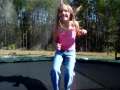 Corissa doing some stuff on the trampoline! 