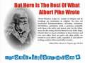Albert Pike - setting the record straight 