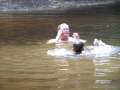 Rogers family having fun at Big Biloxi River