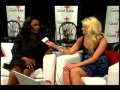 Kelly backstage with Regina Belle at the  2008 GMAs 