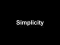 Message - Simplicity 