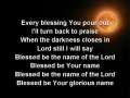 Blessed be You Name (worship video w/ lyrics) 