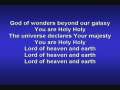 God of Wonders (worship video w/ lyrics) 