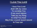 I Love You Lord (worship video w/ lyrics) 