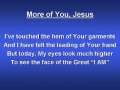 More of You Jesus (worship video w/ lyrics) 
