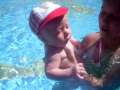 Addi and Aiden in the pool at Mui Ne