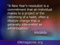 GN Commentary: New Year's Resolutions? - January 26, 2009 