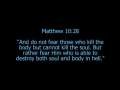 NOfearYEAR.com - Reflective Verse #5 Matthew 10:28 