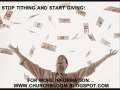 Stop tithing and Start giving! 