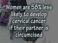 Male circumcision reduces cervical cancer in women 