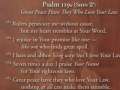 Psalm 119u - Shin - Great Peace Have They Who Love Your Law 