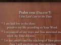 Psalm 119d - Daleth - I Am Laid Low In The Dust 