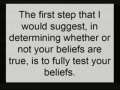 How to know if your religious beliefs are true of false. 