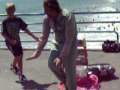 Dancing with "The Disco Doc" on Santa Monica Beach Pier 