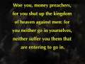 Prophecy: Woe you, money preachers - Message at 9 July at 1:11 am 