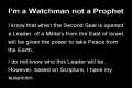 I'm a Watchman not a Prophet 