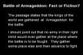 Battle of Armageddon: Fact or Fiction? 