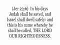 Will Jesus be called The LORD (Yah) our Righteousness? 