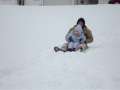 me and daughter sledding 