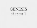 GENESIS Chapter 1 verse 4 