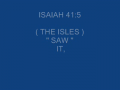 ISAIAH 41:1 KEEP SILENCE BEFORE ME, O ISLANDS: 