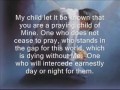 Praying child - Received January 16, 2010 