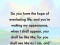 Hope of everlasting life - a word from Lord Jesus 